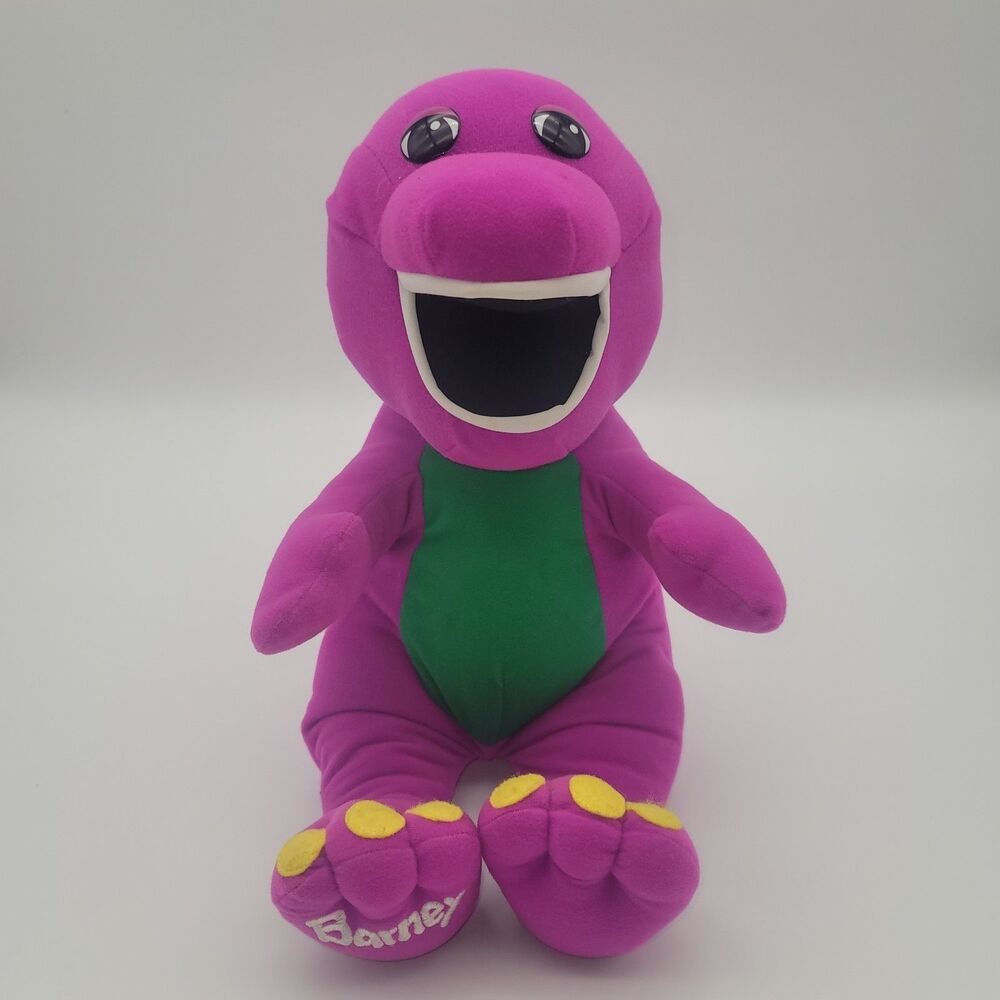 Vintage Talking Barney Plush Purple Dinosaur Playskool 1992  Tested And Working